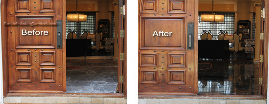Marble Polishing Before & After