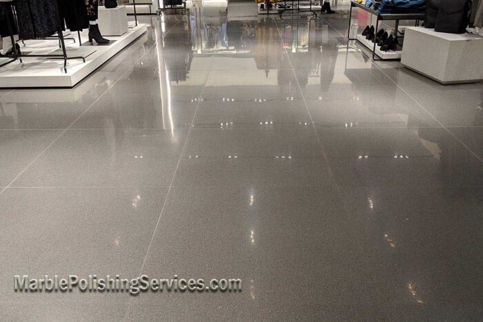 Terrazzo floor restoration and polishing New York City